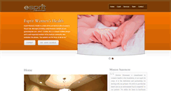 Desktop Screenshot of espritwomenshealth.com