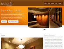 Tablet Screenshot of espritwomenshealth.com